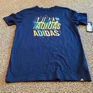 NWT Adidas Graphic Short Sleeved Shirt Size Youth Large 14/16